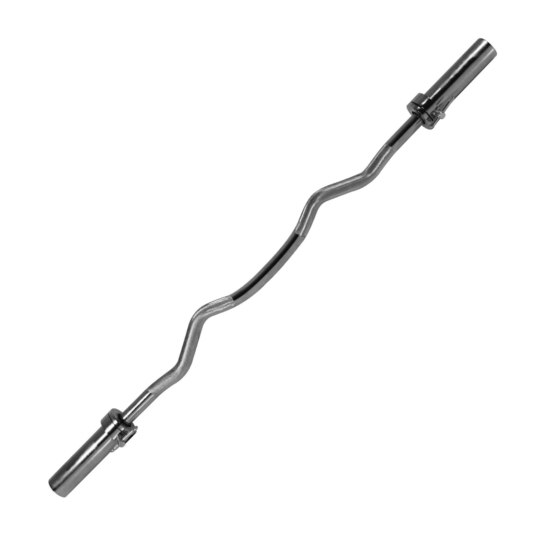 Bodymax Pro OIympic Chrome E-Z Curl Bar With Collars