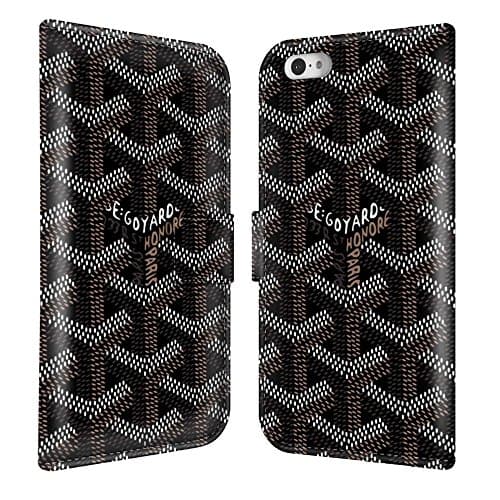 Custom Unique Goyard PU leather Premium Wallet Case Flip Smart Cover Case for iPhone 7