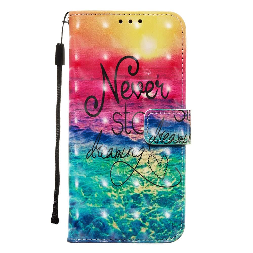 Phcases iPhone 11 Pro Flip Stand Phone Case Cover,3D Colorful Painting Premium PU Leather Wallet Handset Shell Book style Cellphone Magnetic Closure & Card Slots Protective Pocket-Clouds.