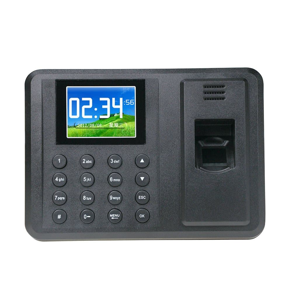 YobangSecurity 2.4" TFT Biometric Fingerprint Attendance Machine LCD Display USB Biometric Time Clock Recorder Employee Checking-in Reader