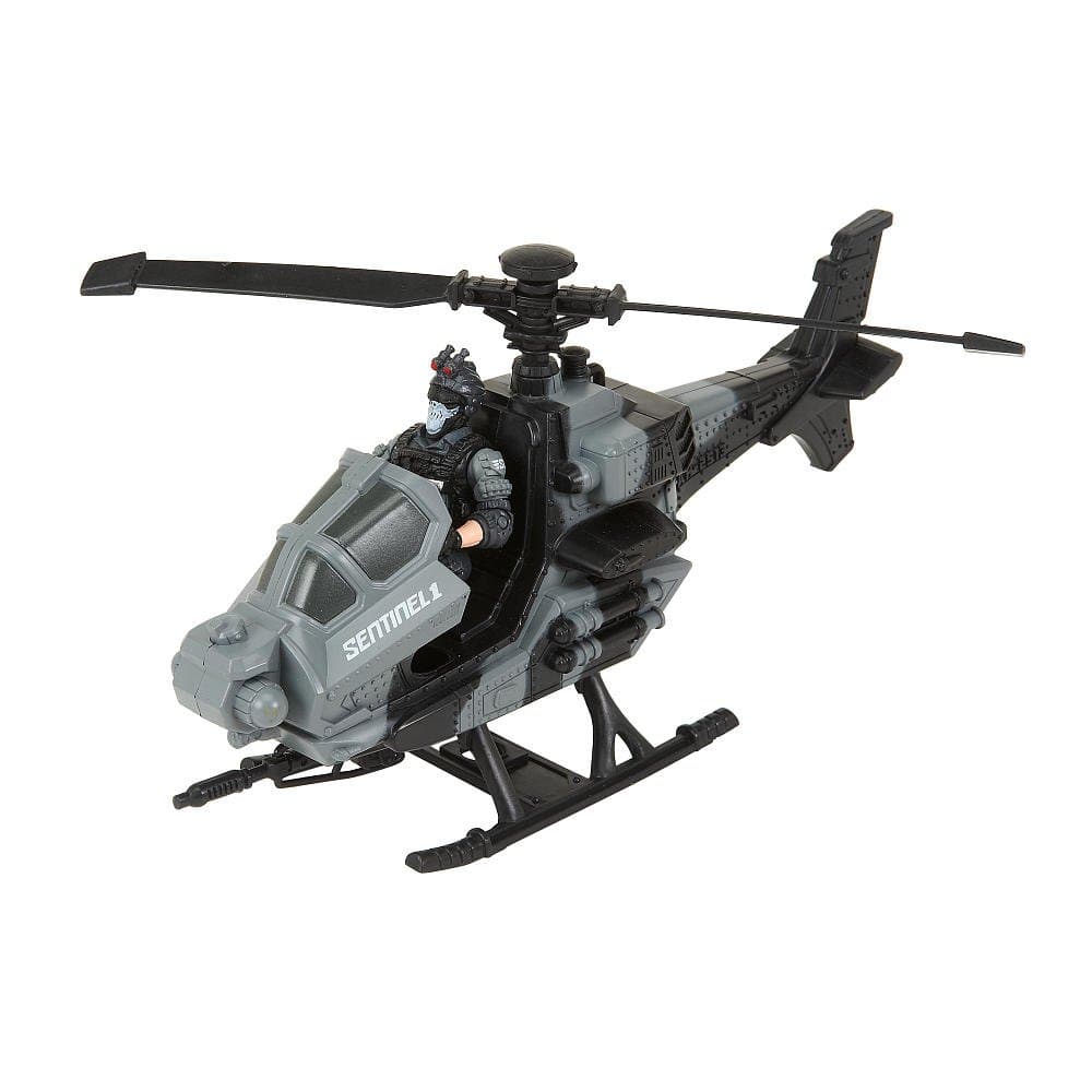True Heroes Sentinel 1 Combat Helicopter - Gray/Black