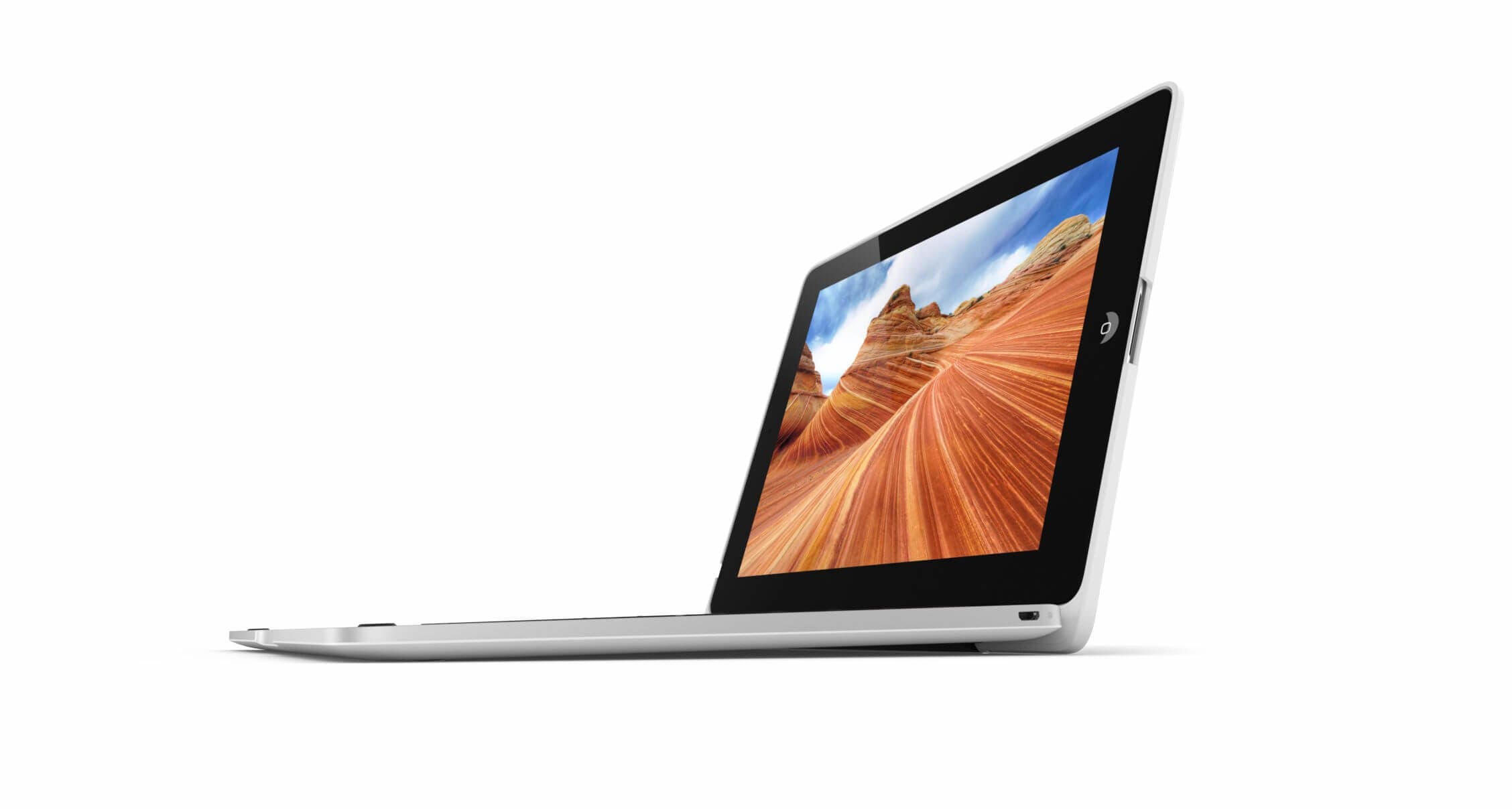 ClamCase Incipio Pro for iPad 2/3/4 (White/Silver)