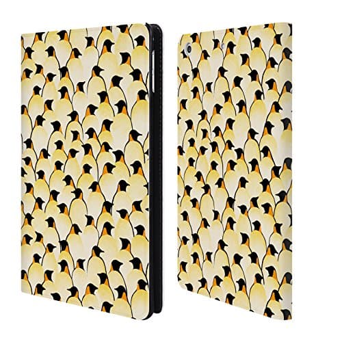 Official Florent Bodart Penguins Patterns 2 Leather Book Wallet Case Cover For Apple iPad mini 4