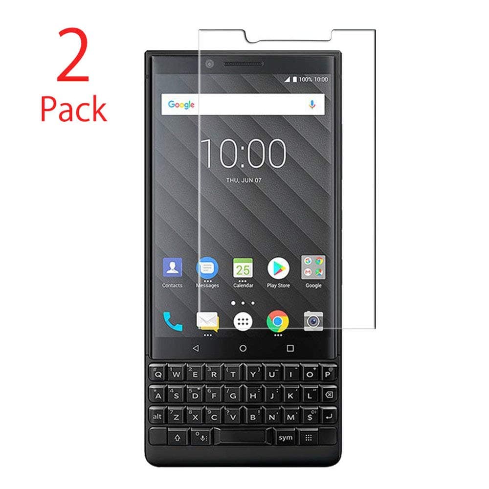 BlackBerry KEY2 Screen Protector, Morimoku 9H Hardness HD Clear Bubble Free Installation Screen Protector for BlackBerry KEY2 Phone (Black)