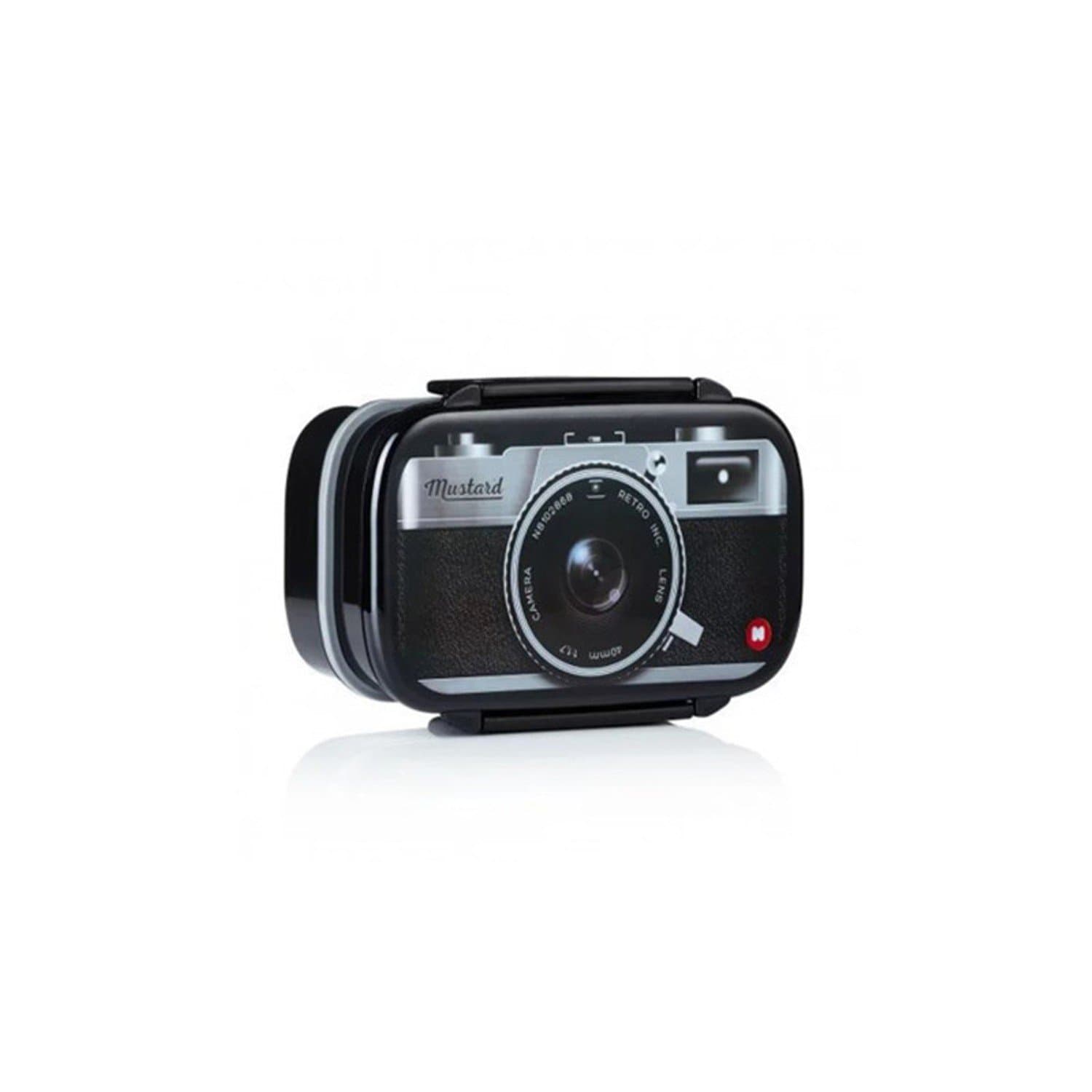 Camera Picnic Box Microwave Bento Cooking Kitchen Gadgets Accessories Items Supplies Products Meal Outdoor Food Container (A)