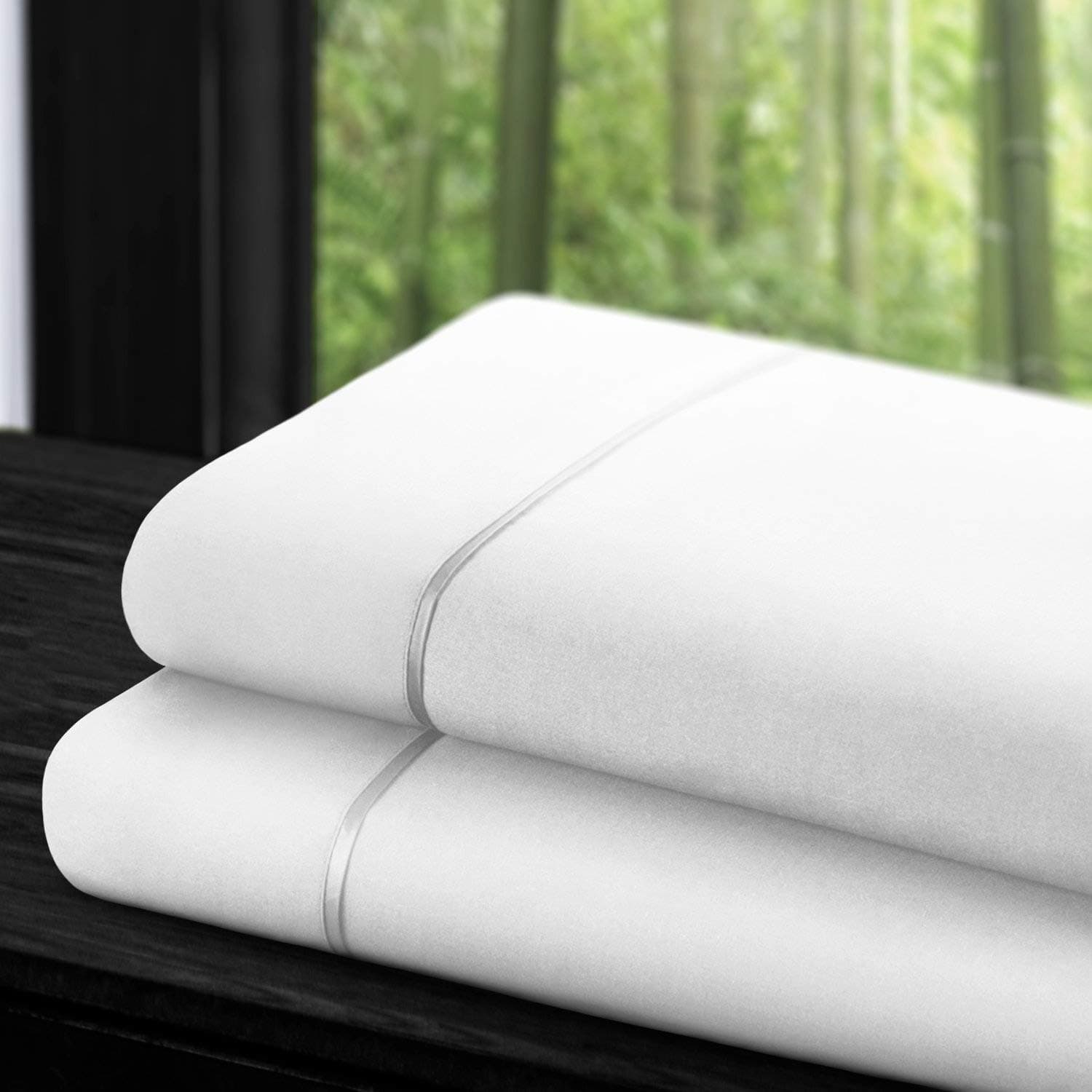 Flat Sheet (2-Pack) - 1500 Series Luxury Hotel Microfiber - Queen - White