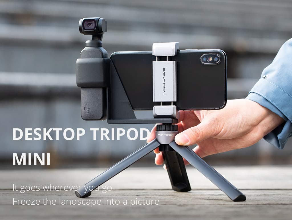 PGYTECH Mini Desktop Tripod Holder Bracket Mount for DJI OSMO Pocket Handheld (Black)
