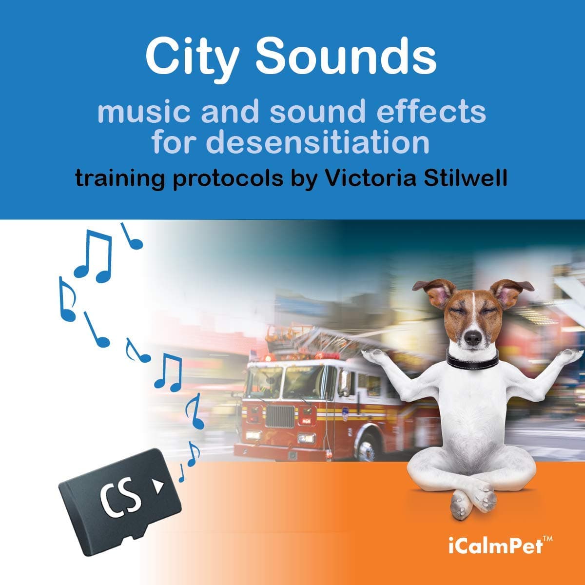iCalmDog City Sounds Desensitization Training Program by Victoria Stilwell with Clinically-Tested Music by Through a Dog's Ear | Micro SD Sound Card