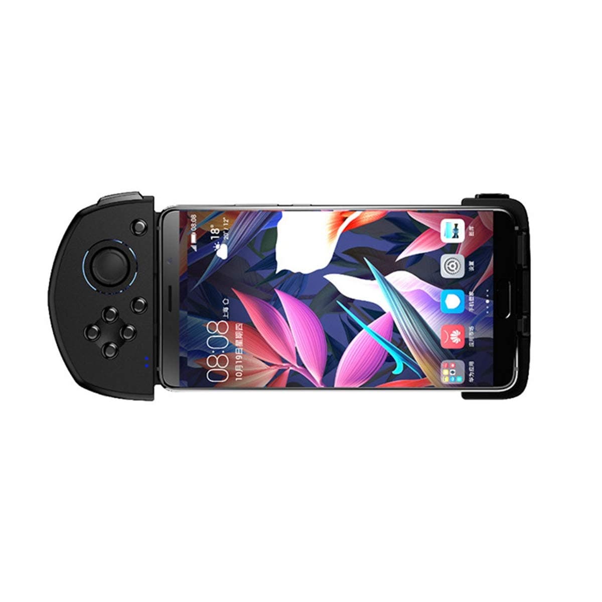 ZODRQ Wireless Bluetooth Receiver Mobile Gaming Controller Adjustable Gamepad Joystick Support for Android iOS with USB Cable (Black)