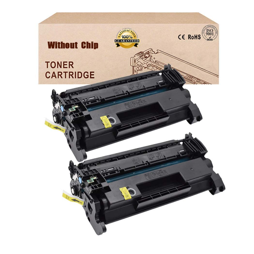 2 Pack-Compatible Toner Cartridges Replacement for HP 59A CF259A Toner Cartridge (Without Chip) for HP LASERJET PRO MFP M404N M404DN M404DW MFP M428DW M428FDN Toner,Black