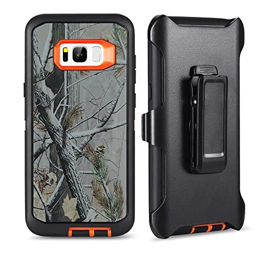Galaxy S8 Case, Kuool [Heavy Duty] [Drop Protection] [Shockproof] Tough Rugged Hybrid Hard Shell Cover Case with Belt-clip for Samsung Galaxy S8 (2017)-Camouflage