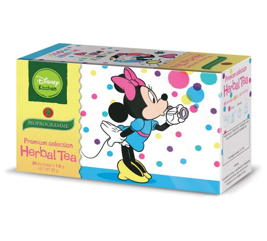 Micky Mouse Minnie Mouse Tea 30g | Disney Kitchen Black Currant Berry Bush Apple Fruit 20 Bags