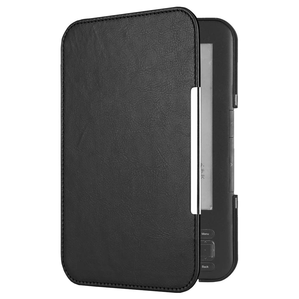 Slim Leather Protector Pouch Case Cover for Kindle Keyboard/Kindle 3 （Black)