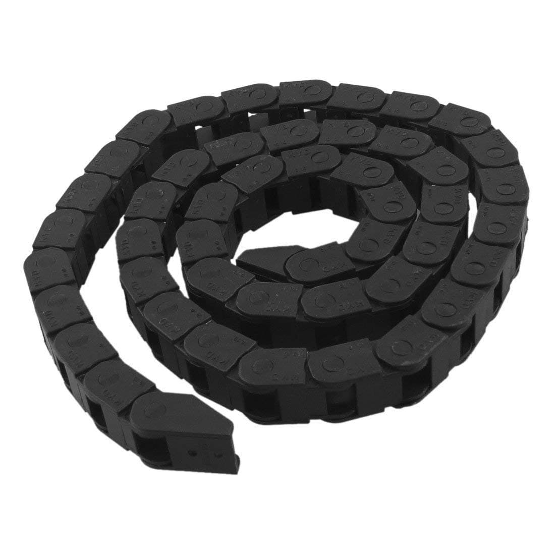 Copapa Machine Tool 10mm x 10mm Plastic Towline Drag Chain Black 39" Long