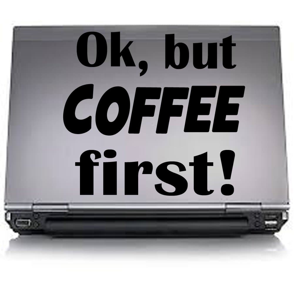 Ok, but First Coffee (10x10, red)