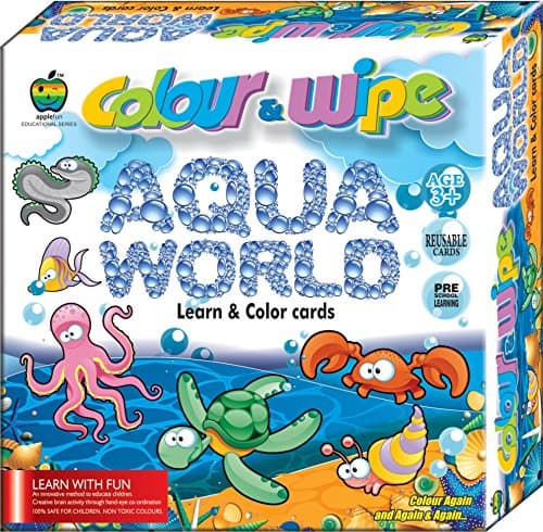 Apple fun COLOUR &amp; WIPE Aqua World