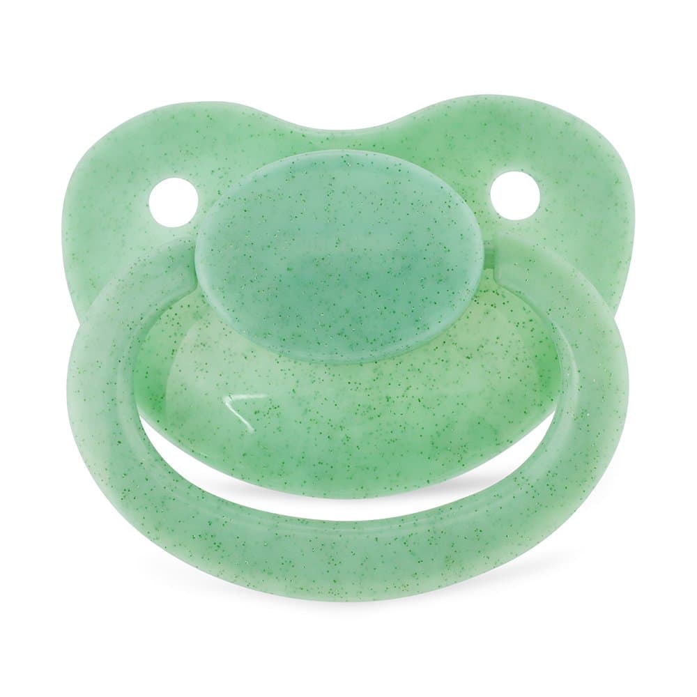 Adult Green Glitter Dummy/Pacifier