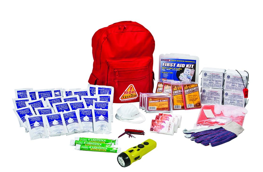 More Prepared4 Person Premium Backpack Survival Kit