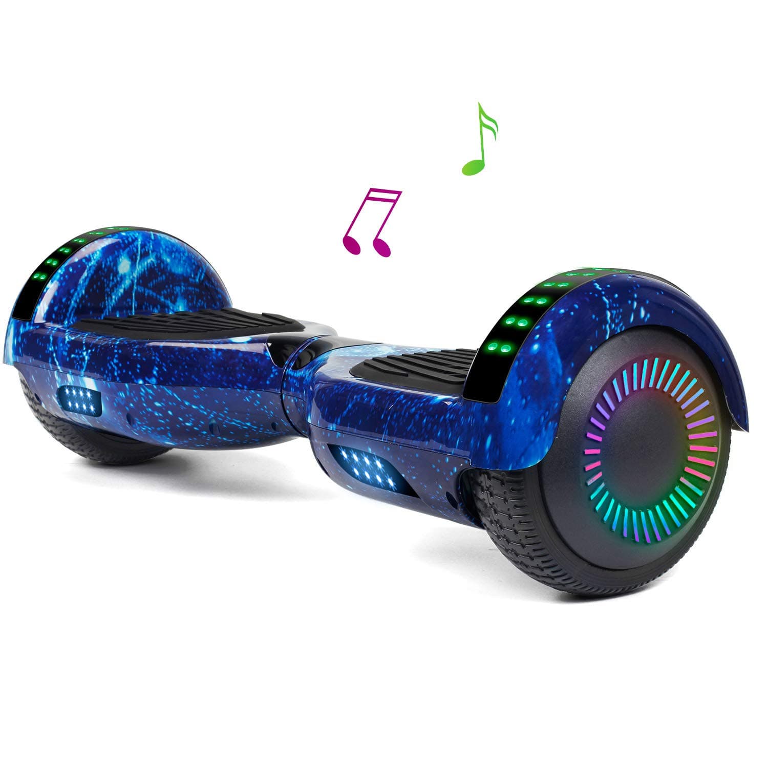 jolege 6.5" Hoverboard for Kids, Infinity Wheel, Transparent Flashing LED Light Hoverboard, Self Balancing Scooter with Built-in Balance Technology