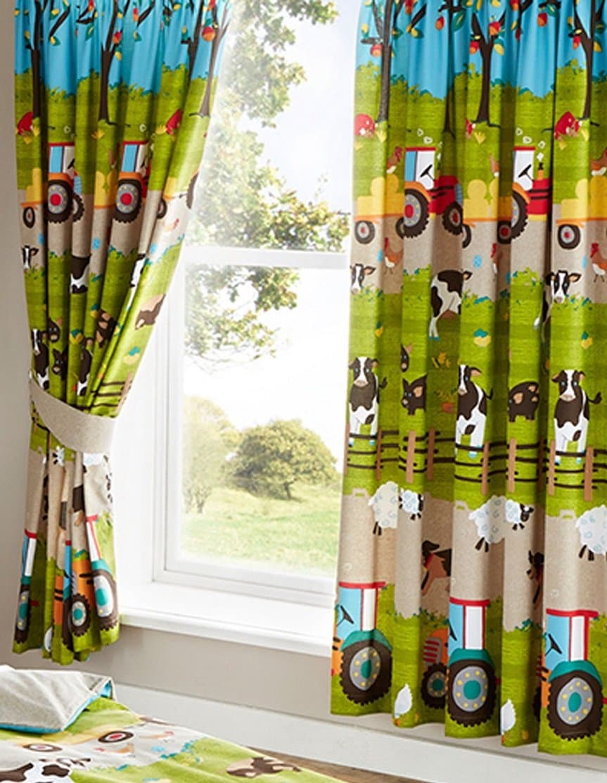 Portfolio Fully Lined Curtain Pair, Polyester 50% Cotton, 66x54