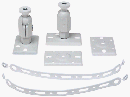 Monster Cable Monster Mounts Universal Speaker Mounts (8 Lb. Capacity White Pair) (Discontinued By Manufacturer)