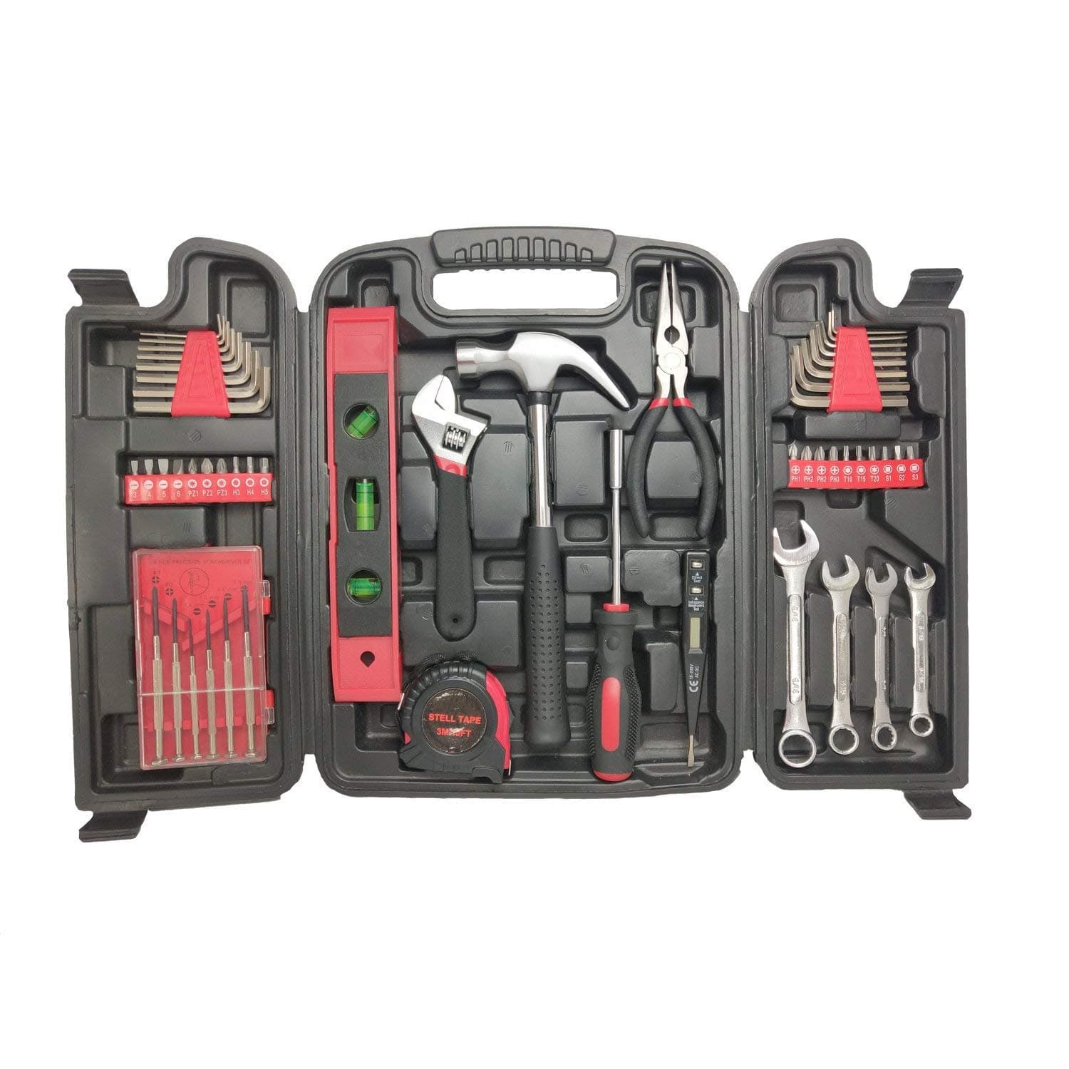 Oypla 53pc Household Tool Screwdriver Bit Spanner Set Kit with Case