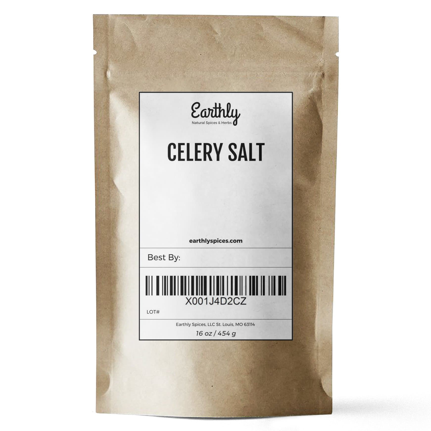 Celery Salt - Earthly Spices Premium Bulk Culinary Celery Salt (1 Pound/16 Ounce)