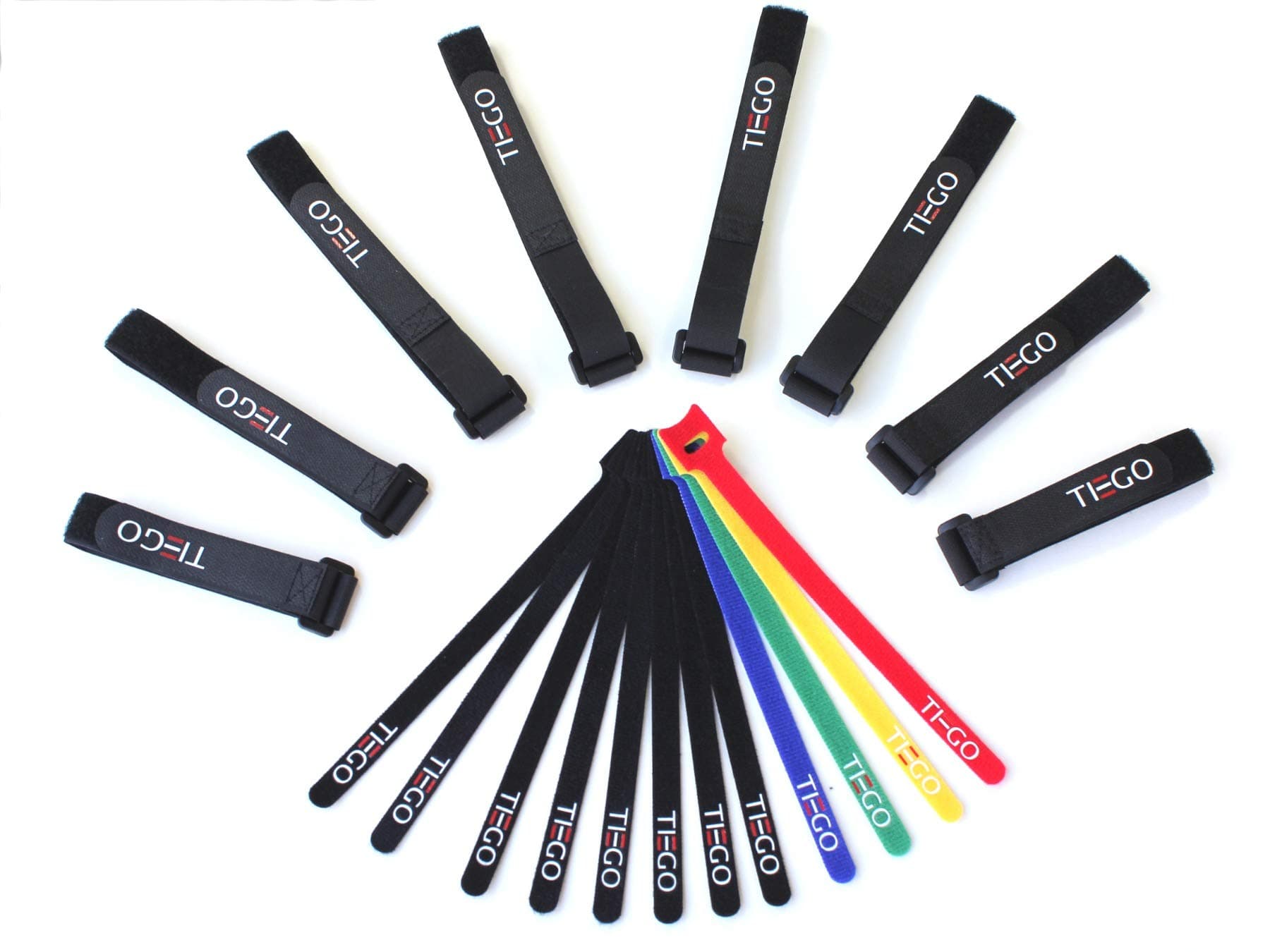 [20 Pack] Hook and Loop Reusable Fastening Cable Tie Down Straps, Adjustable Sizes Hook and Loop and Ties for Securing Items at Home, Work and Outdoor, 20 Pack Combo