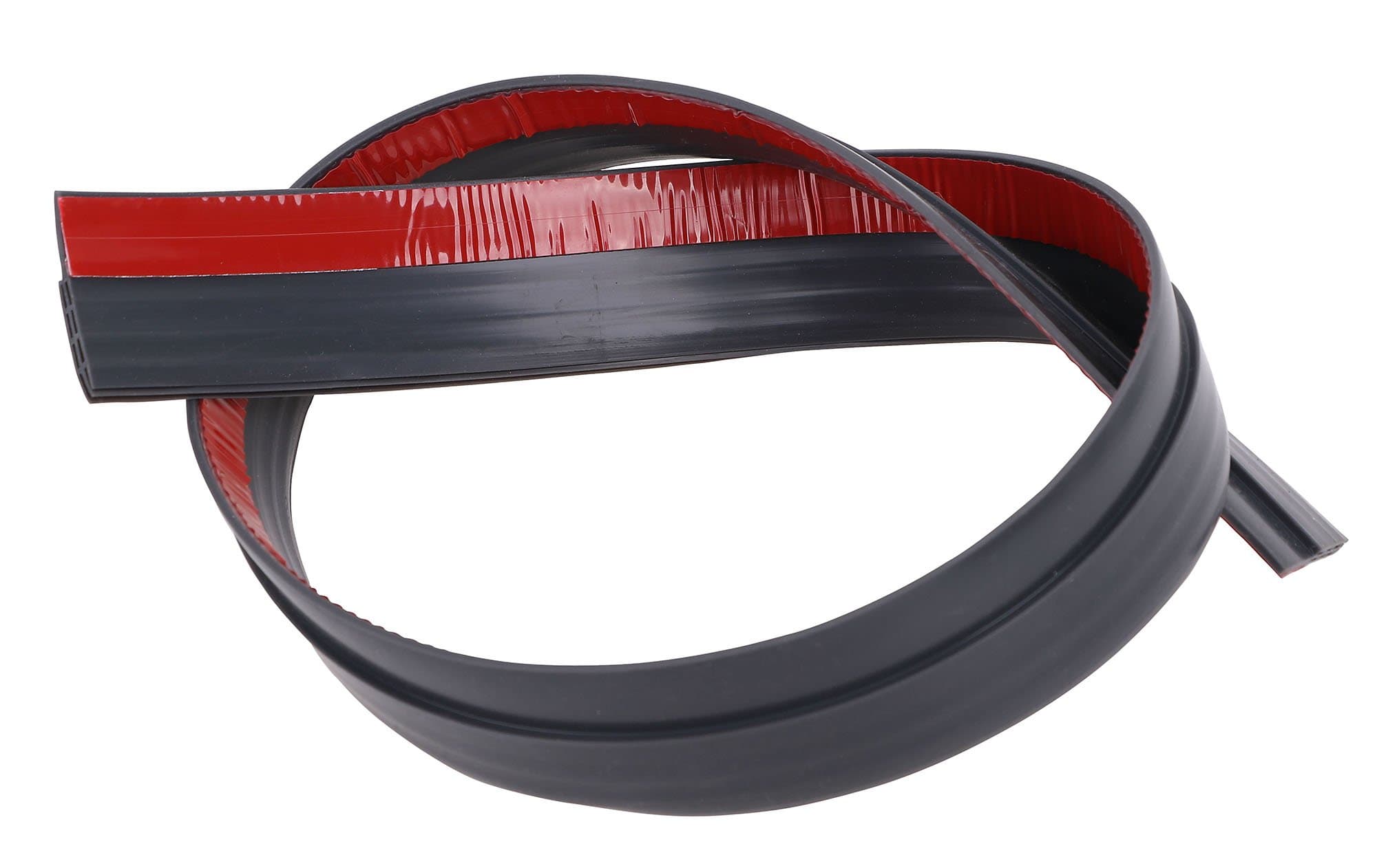 Draft-Blocking Under Door Silicone Weather Stripping Gap Sealer with Self-Adhesive Backing, 2" x 39" Black