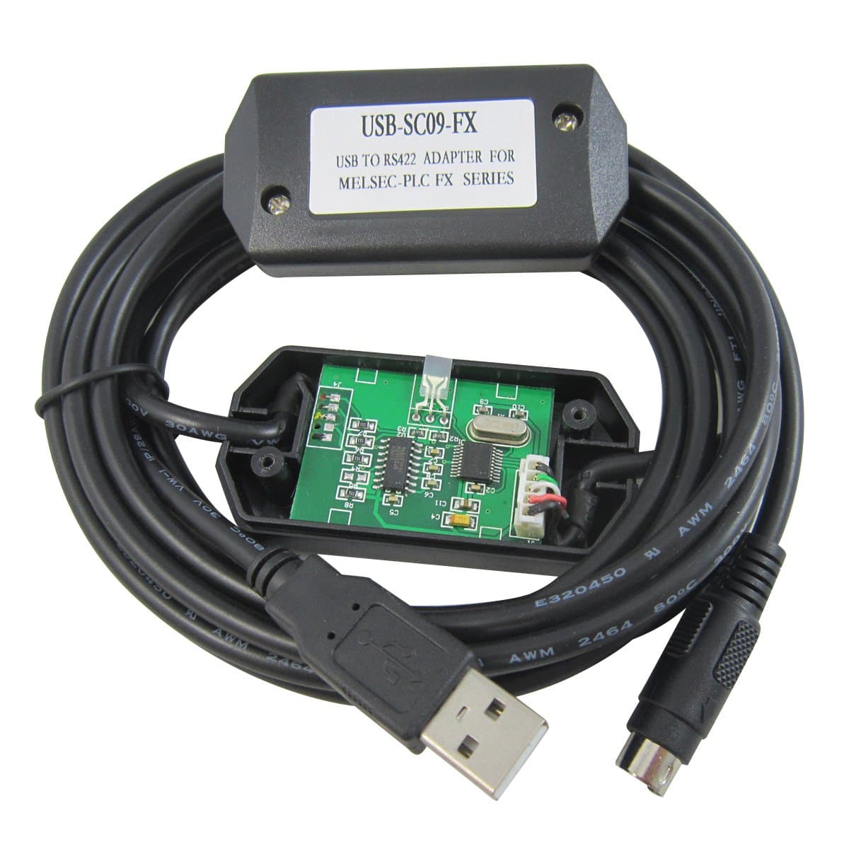 Kemation FX-USB-AW USB PLC Adapter for FX Series PLC,Replacement of USB-SC09-FX,Support win7/ win8