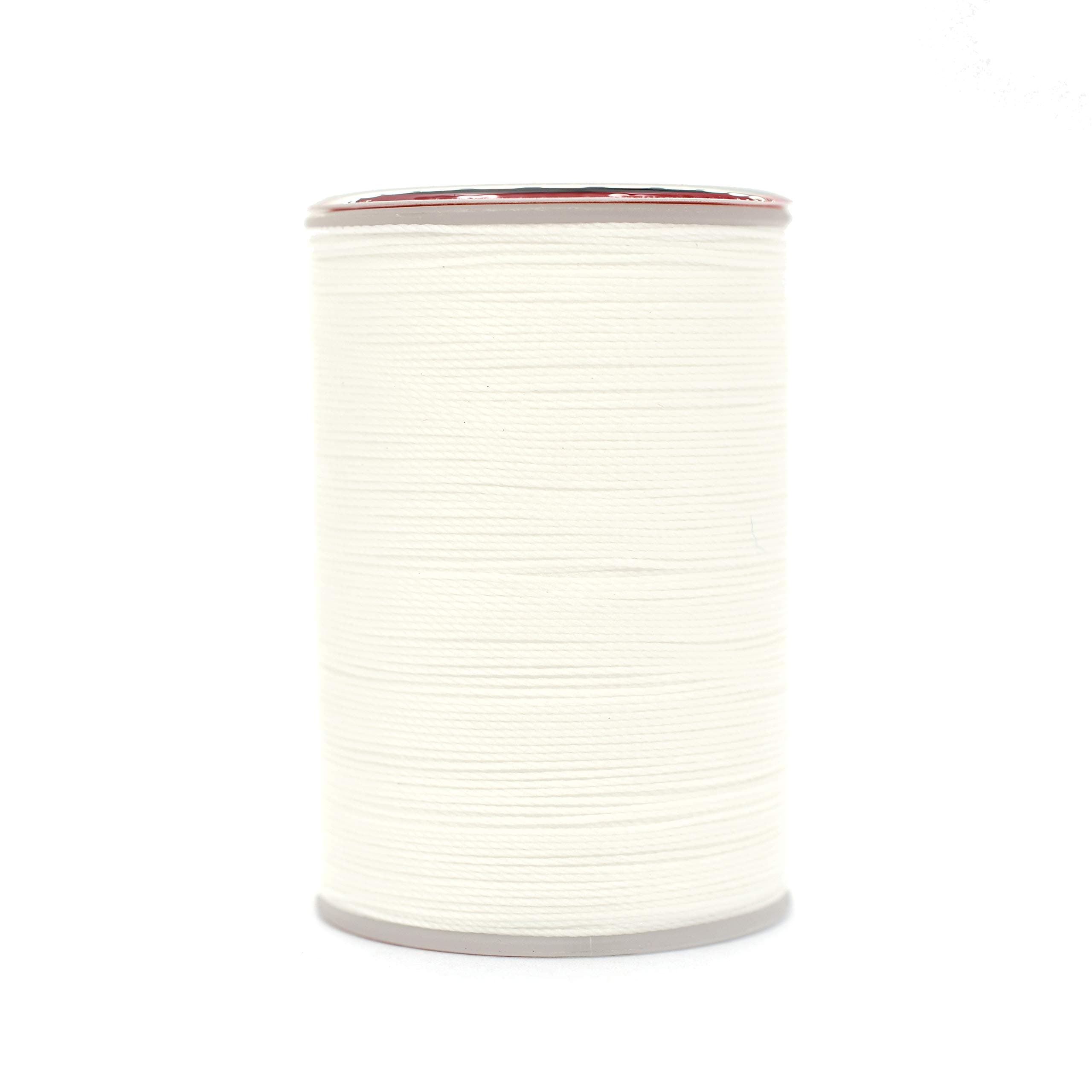 0.45 mm Round Waxed Thread Leather Craft Hand Sewing DIY (White)