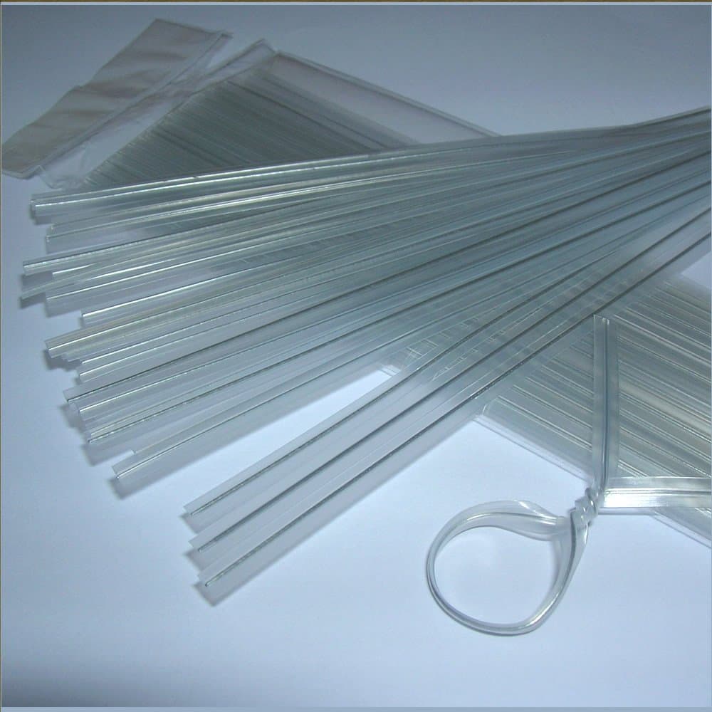 Weststone100pcs 5"(12.7cm) Plastic Clear Twist Ties - Flat