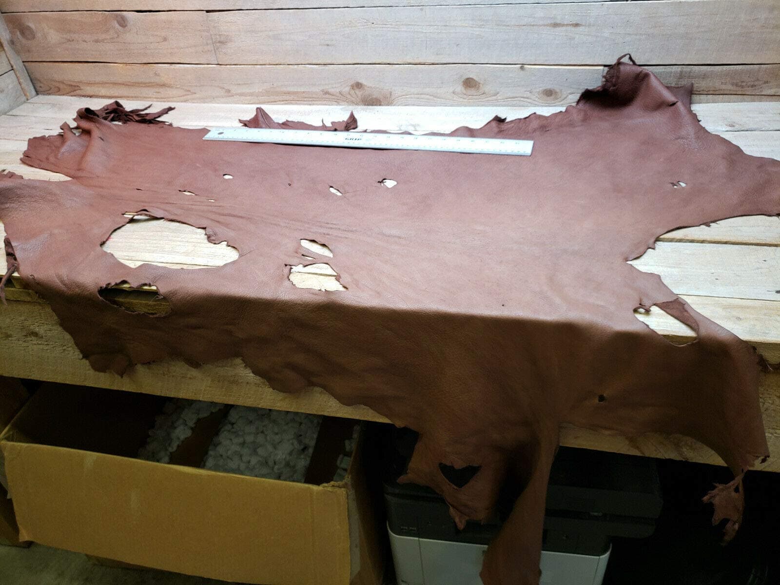 Leather Hides Deerskin Deerhide Buckskin Dark