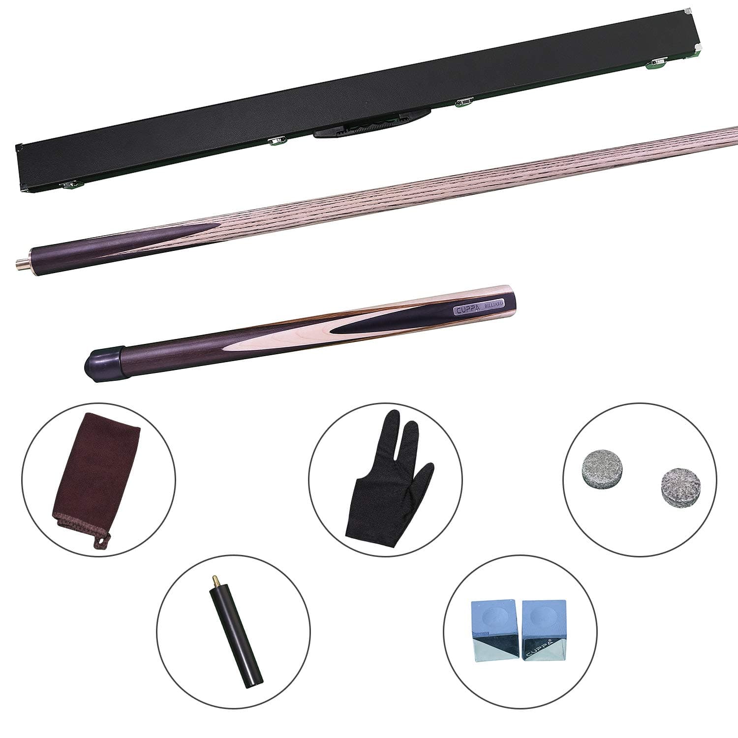 Cuppa billiards/Pool Cue Stick with Billiard Pool Cue Accessory