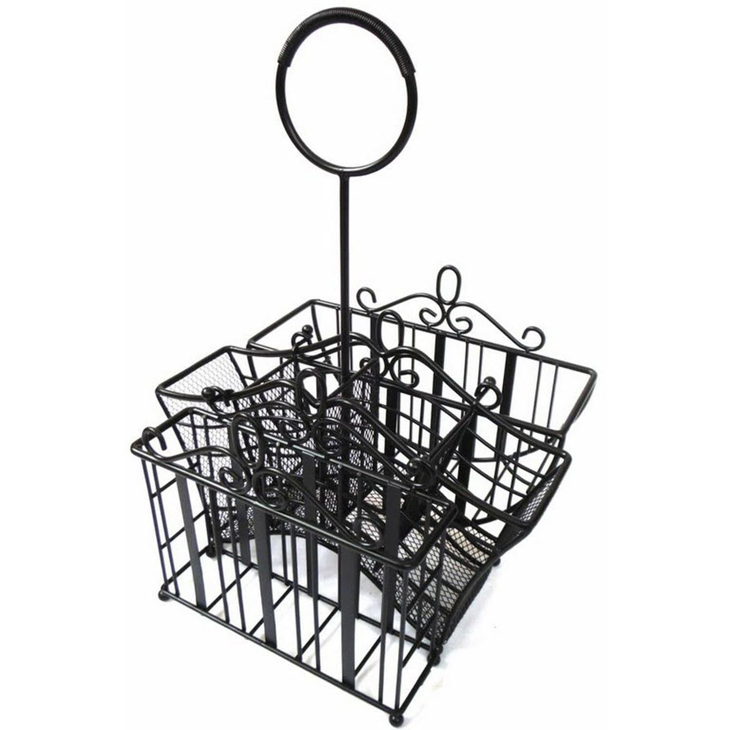 Portable Wrought Iron Utensil (Picnic) Caddy