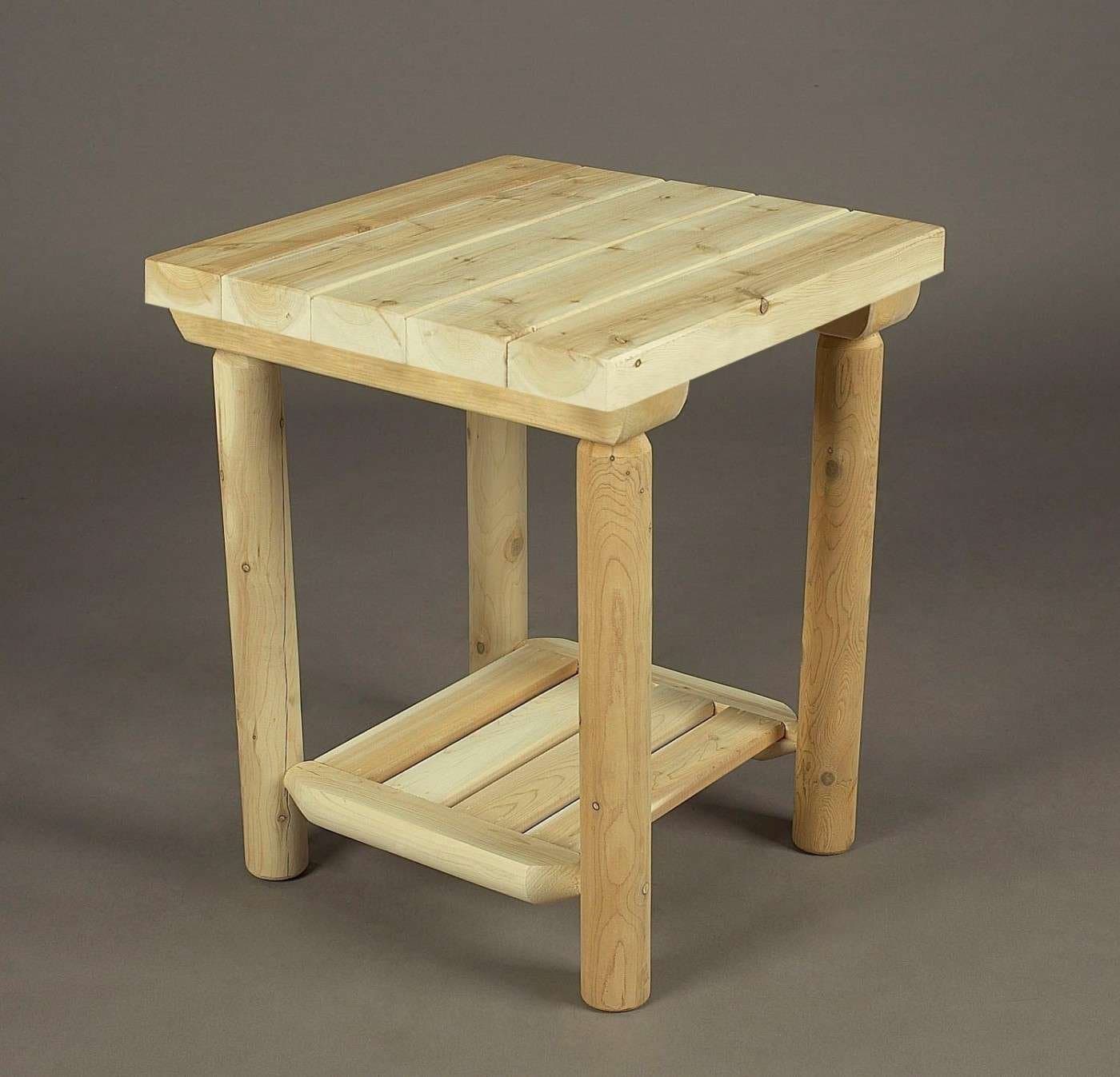 Rustic Warehouse Table Night Stand No Draw Kd