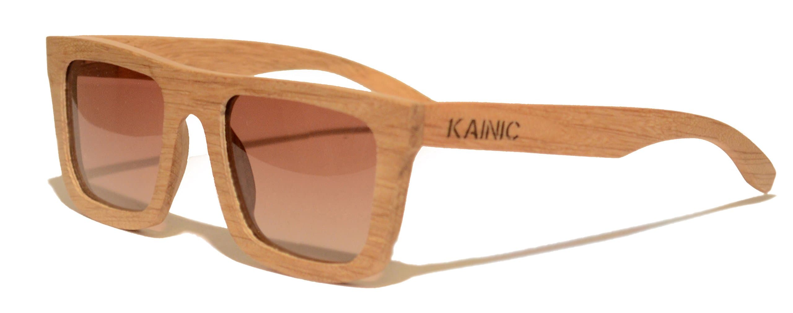 Kainic Broxton Polarized Wood Sunglasses