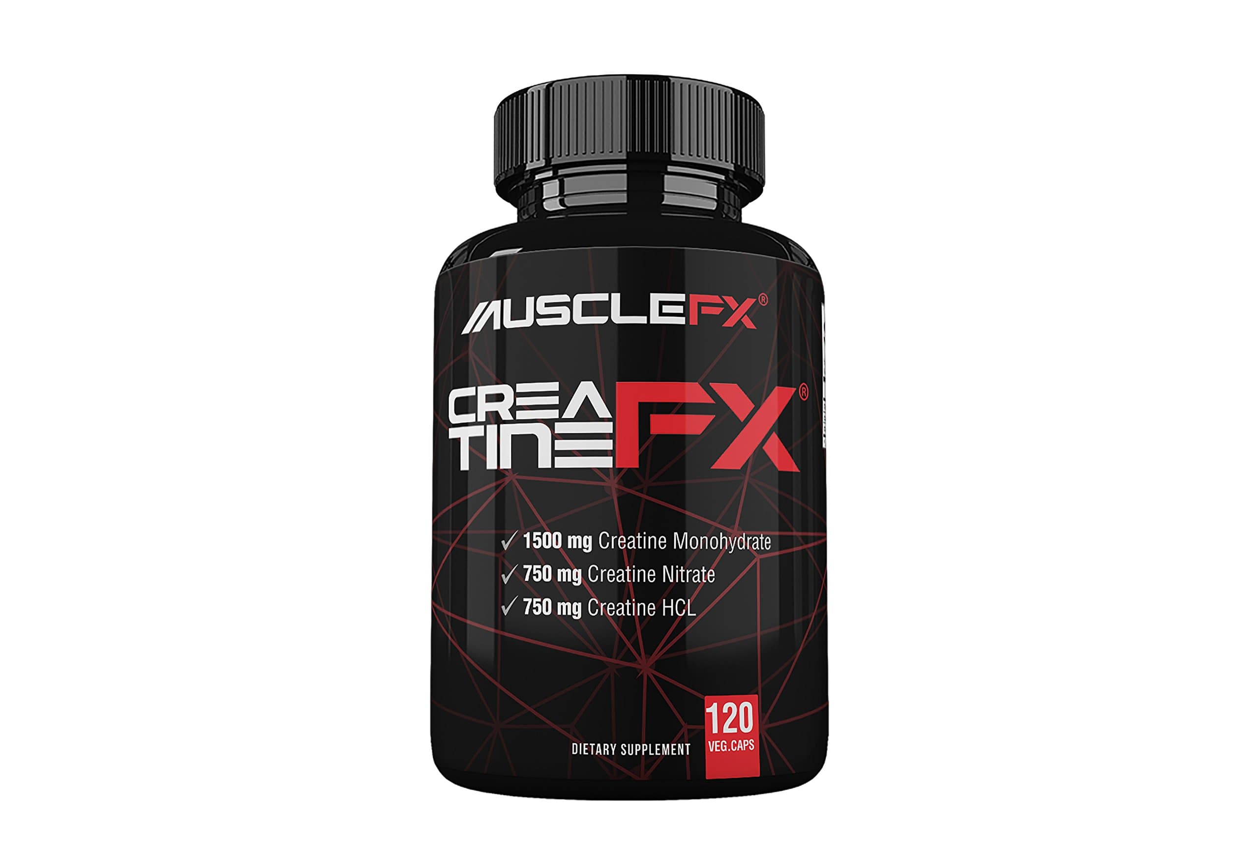 MUSCLE FX® CREATINE FX® 120 Veg. Caps | 3 Forms of Creatine Matrix. America's Top Selling Creatine for Muscle Mass, Strength & Endurance |