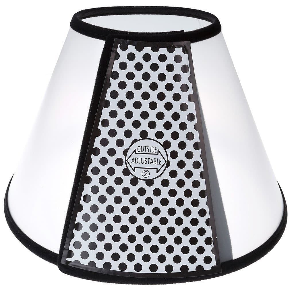 Aidle Pet Cat Dog Soft Cone Protective Collar,Plastic Transparent Elizabeth Protective Collar Anti-Bite Lick Wound Healing Safety Practical Neck Cover (Neck:37-39cm / 14.5”-15.2”)