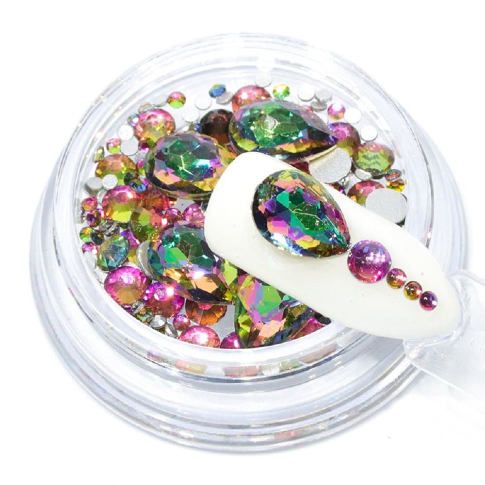 Rhinestones Studs Diamonds Decorations Slices DIY Tiny Nails Accessories Stones Manicure (AB Color)