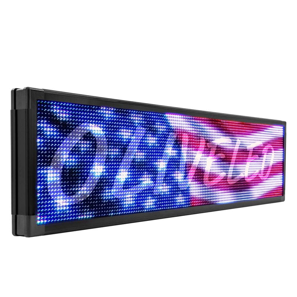 OLIVE LED Sign Full Color P20, Programmable Scrolling Outdoor Message Display Signs EMC - Industrial Grade Business Ad Machine. (53" x 78")
