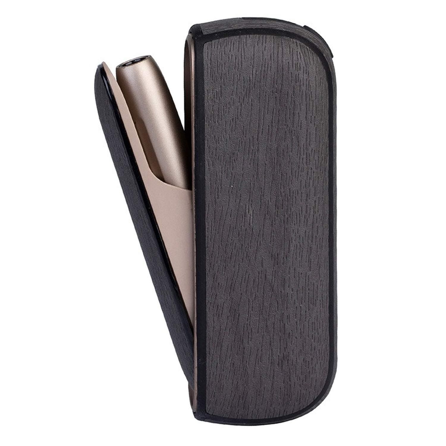 KEAIOU Full Protective Case for IQOS 3.0/3.0 Duo, Soft PU Holder Pocket Charger Cover Side Cover from Impact, Dust, Scratch (Grey)