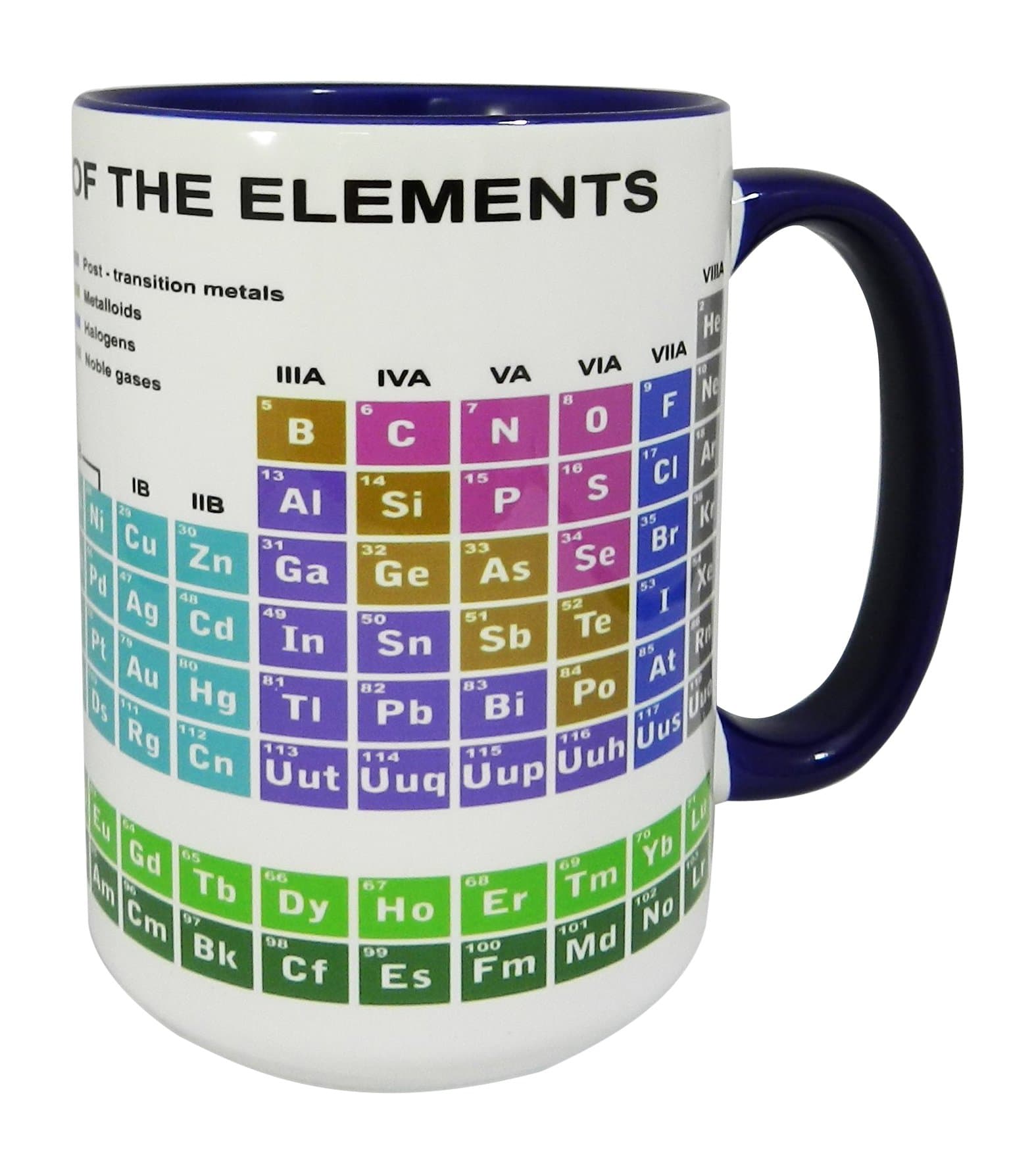 Large Periodic Table of the Elements Educational Mug