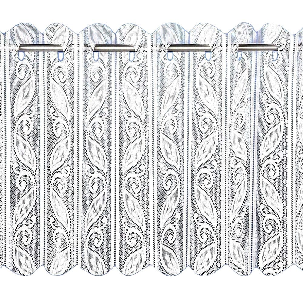 Lace Pleated Vertical Louvre Blind Window Net White 24" Drop Hallways ®