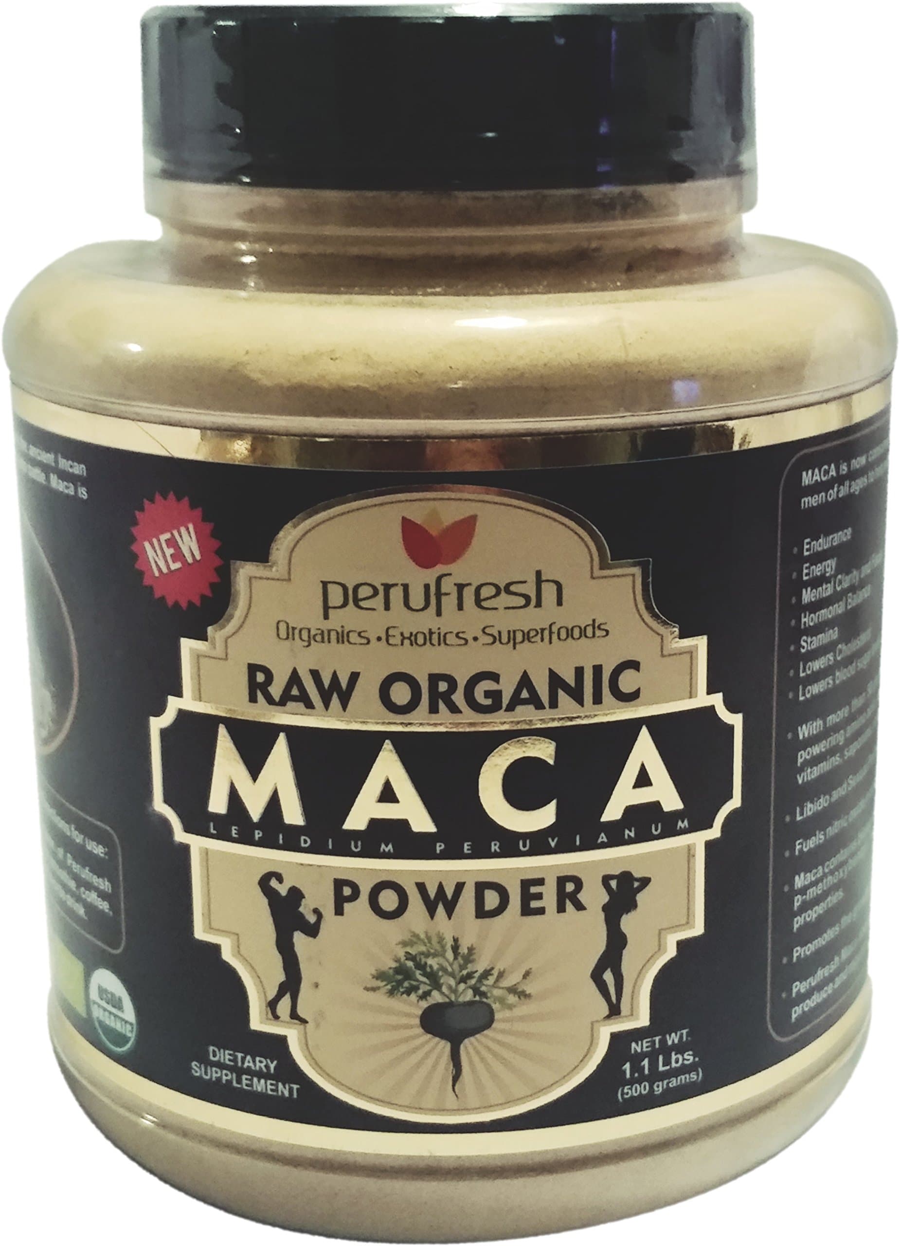 Premium USDA Certified Organic Maca Powder (Lepidium Peruvianum)