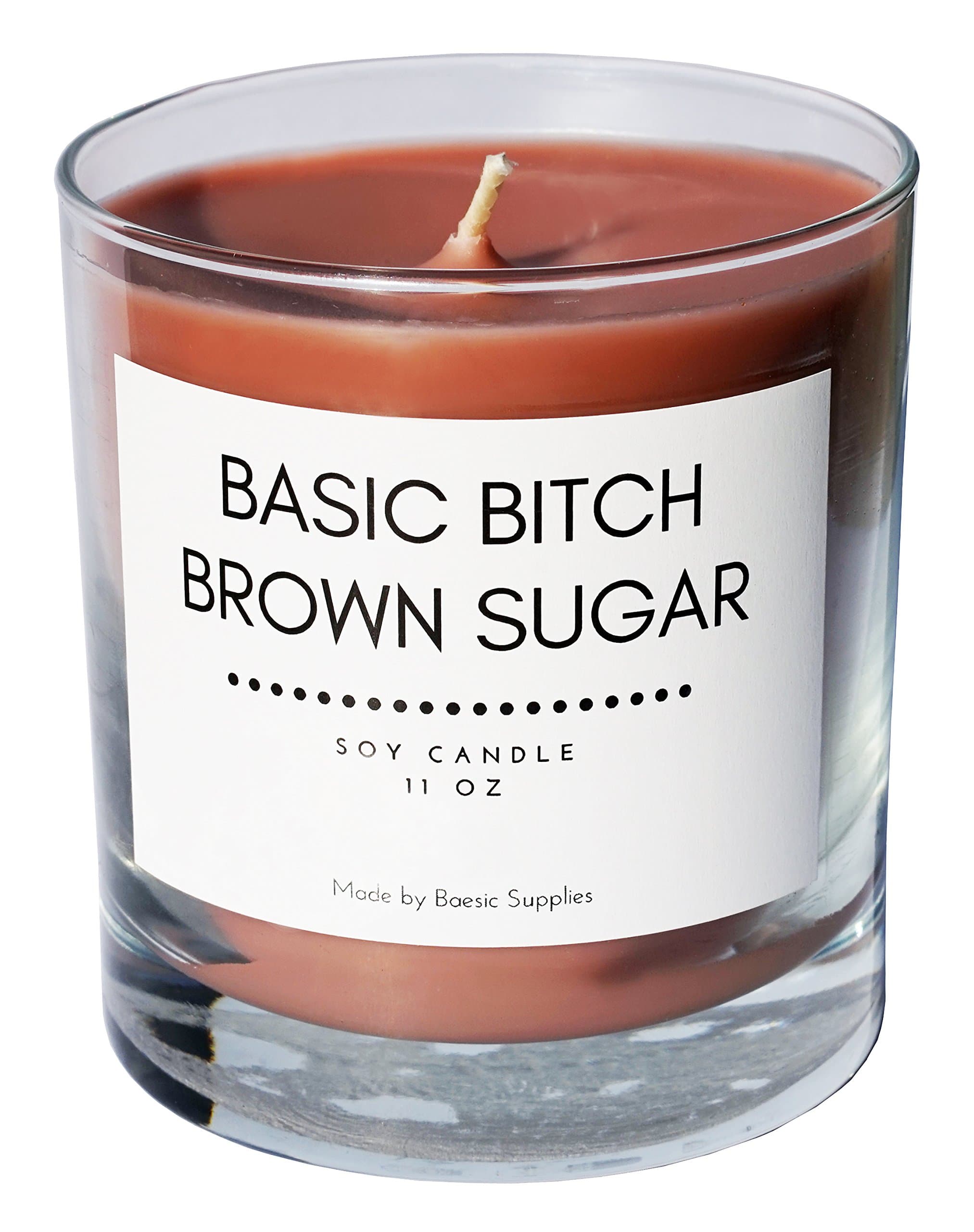 Baesic Supplies Basic Bitch Brown Sugar Soy Candle, 11 oz
