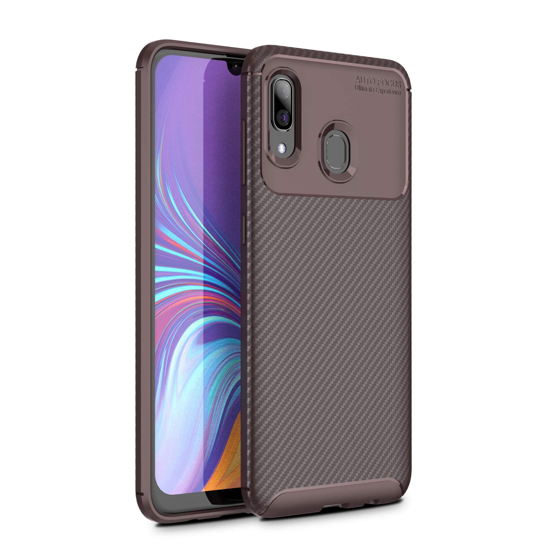 Galaxy A30 Case,Galaxy A20 Case,Turphevm Slim Lightweight Soft TPU Case Flexible Scratch Resistant Shock Resistant Anti-Fingerprint Protective Cover for Samsung Galaxy A20/A30 2019 6.4" (Brown)