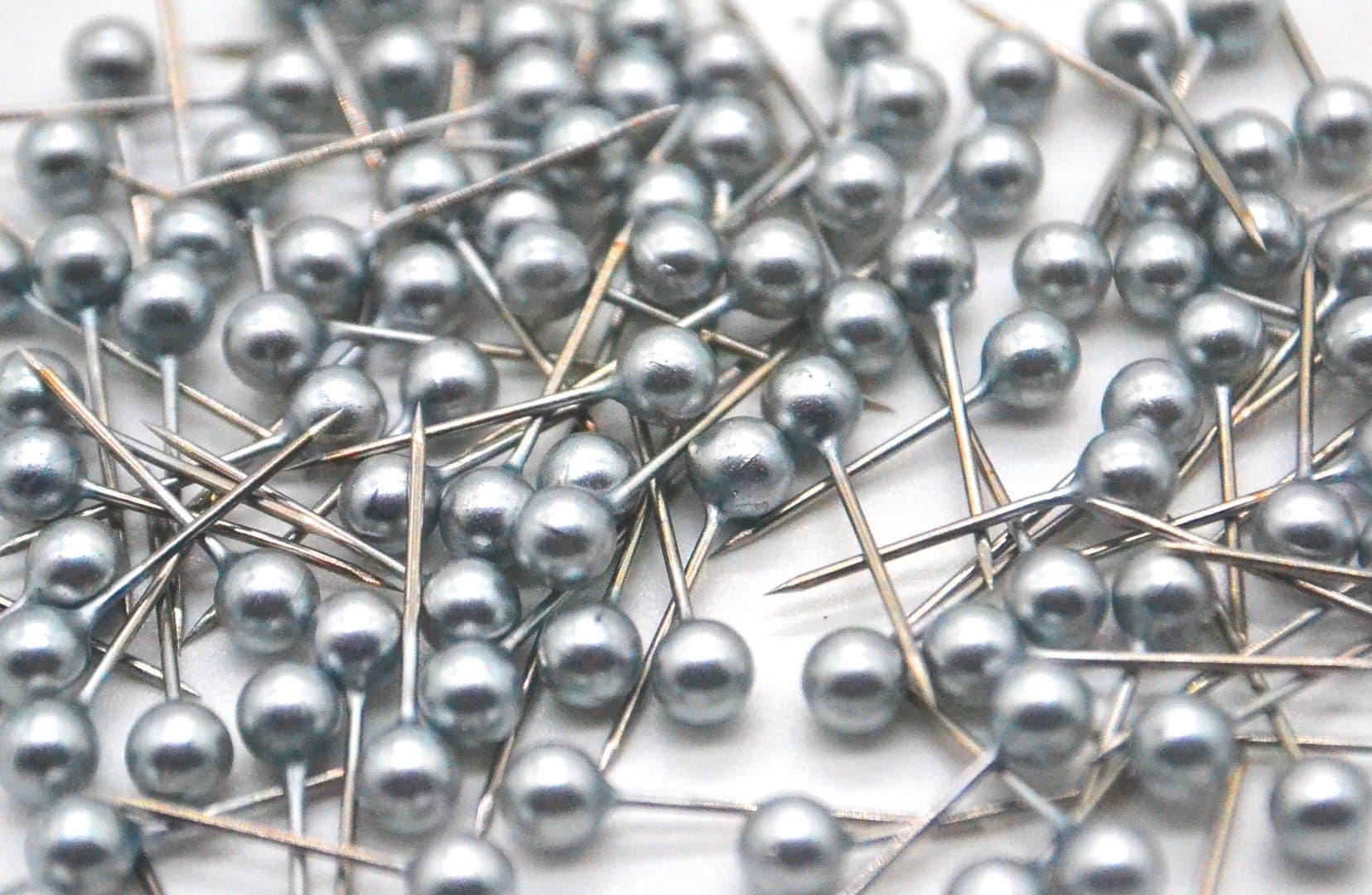 Giantstar Map Tacks Push Pins , Pack of 100 (Silver)