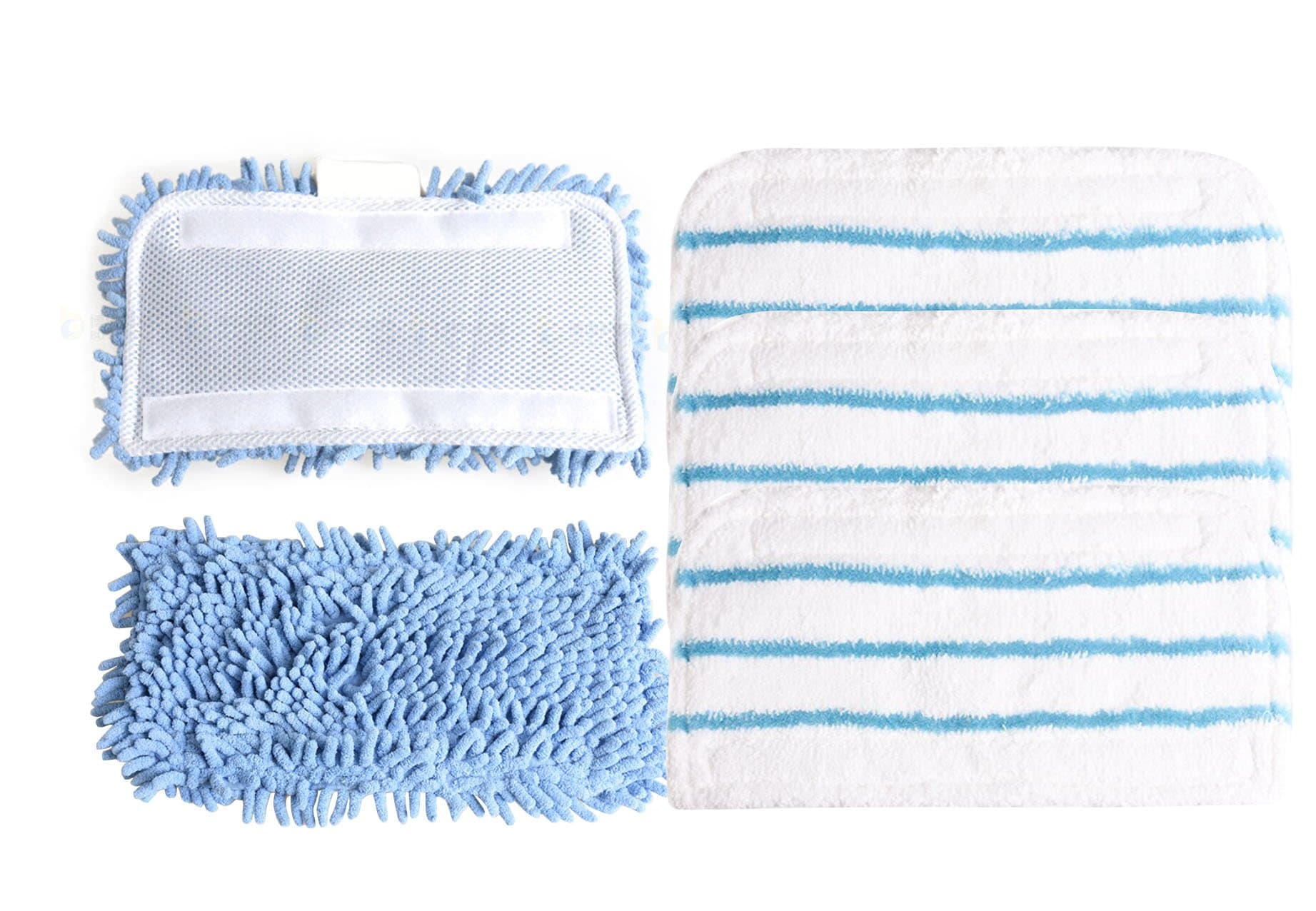 Surrgound Replacement Microfiber and Chenille Mop Pads [Compare to # SMP20] Fit for Black + Decker Steam Mop 1600 Series, HSMC1300FX HSMC1321, 5pk