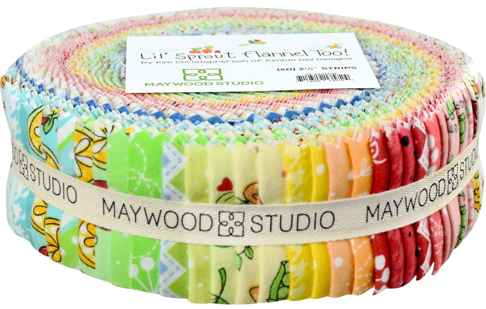 Kim Christopherson Lil' Sprout Flannel Too Strips 40 2.5-inch Strips Jelly Roll Maywood Studio